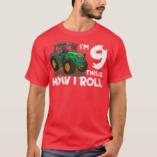 T-shirt Je suis 9ème C'est comme ça que je roule ferme tra
