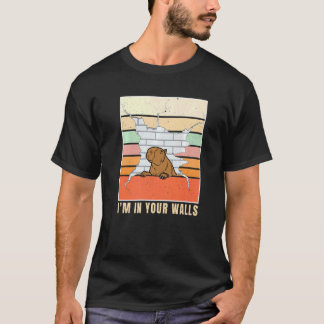 T-shirt Je suis à l'intérieur de vos murs Capybara est à l