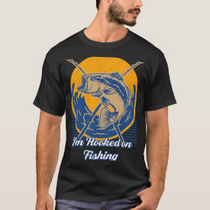 T-shirt Je suis accro à la pêche Lacs Fisherman Lagoon Fis