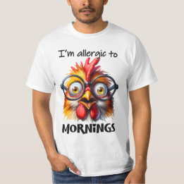 T-shirt Je suis allergique aux matins !