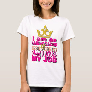 T-shirt Je Suis Ambassadeur De Jésus Christ Christian T-Sh