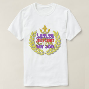 T-shirt Je Suis Ambassadeur De Jésus Christ Christian T-Sh