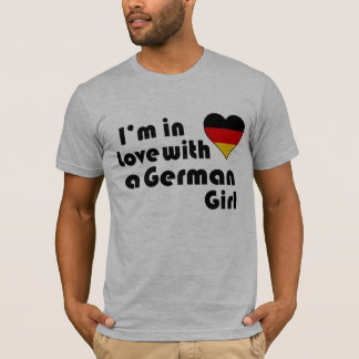T-shirt Je suis amoureuse d'une fille allemande