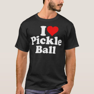 T-shirt Je suis amoureux de Heart Pickle Ball