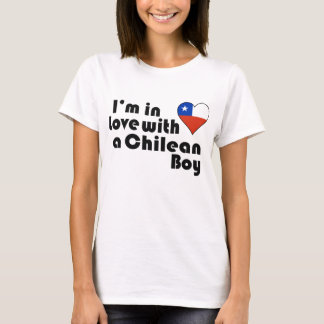 T-shirt Je suis amoureux d'un garçon chilien