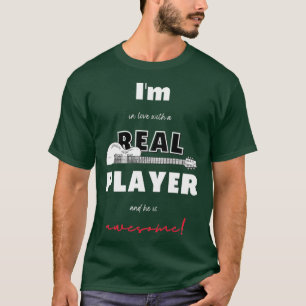 T-shirt Je Suis Amoureux D'Un Véritable Lecteur De Basse G