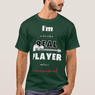 T-shirt Je Suis Amoureux D'Un Véritable Lecteur De Basse G