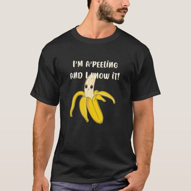T-shirt Je suis A'peeling et je sais que c'est drôle Banan (Devant)