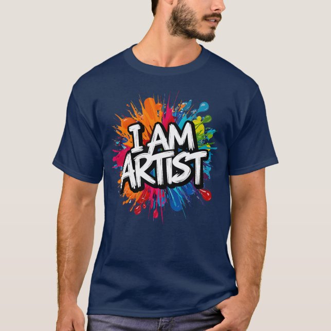 T-shirt je suis artiste (Devant)