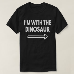 T-shirt Je suis avec Dinisaur drôle Matching Halloween Cos