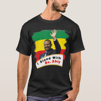 T-shirt Je suis avec Dr Abiy Ahmed