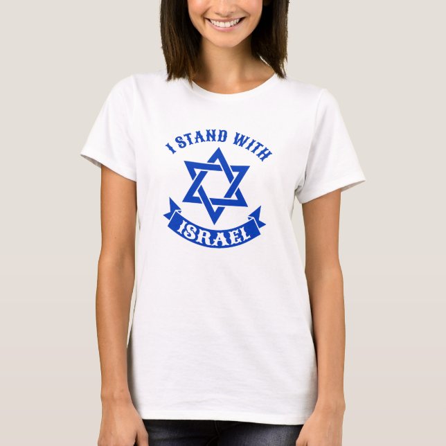 T-shirt Je suis avec Israël (Devant)