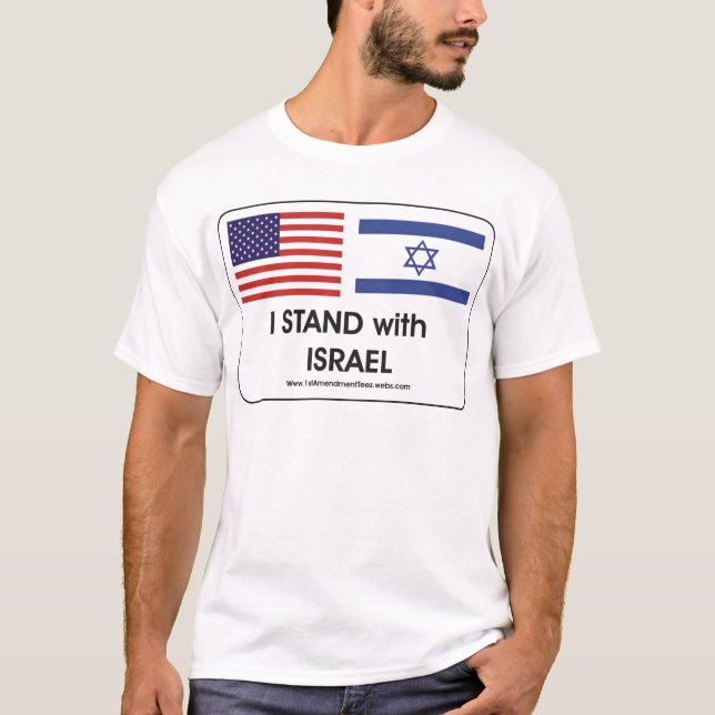 T-shirt Je suis avec Israël (Devant)
