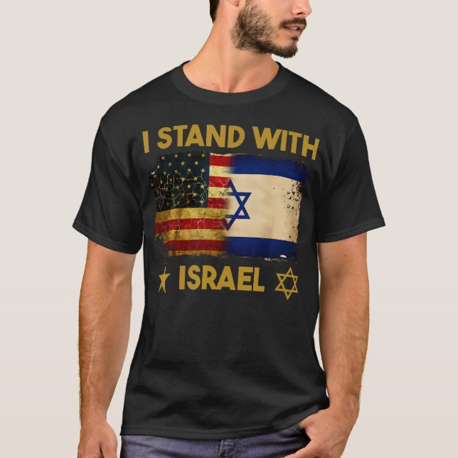 T-shirt Je Suis Avec La Chemise D'Israël Je Suis Avec Isra (Devant)