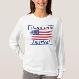T-shirt Je suis avec l'Amérique !