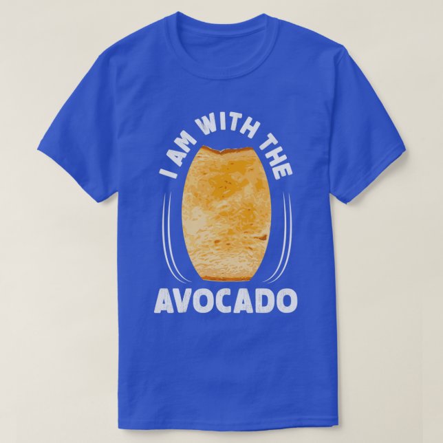 T-shirt Je Suis Avec L'Avocado 1 (Design devant)