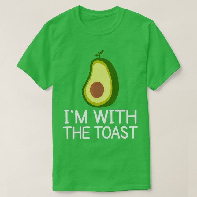 T-shirt Je suis avec l'Avocado 1 1 (Design devant)