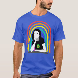 T-shirt Je suis avec l'Avocado Penser Avocado Girl avec Ra
