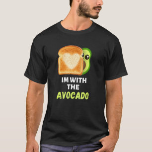 T-shirt Je suis avec l'Avocado toast Easy Halloween Matchi