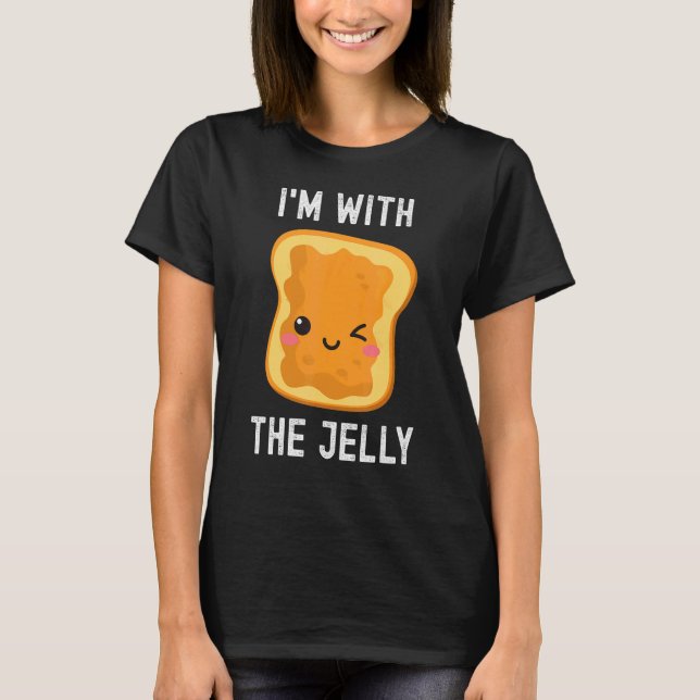 T-shirt Je suis avec le Beurre d'arachide de gelée meilleu (Devant)