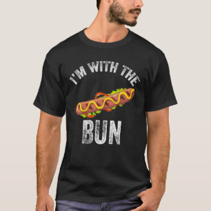 T-shirt Je suis avec le Bun Hot Dog Sausage drôle Hallowee