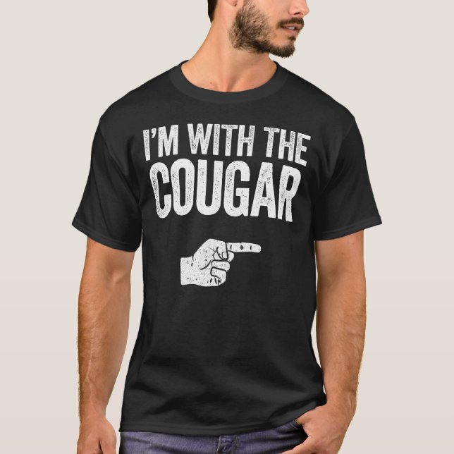 T-shirt Je suis avec le costume Cougar Correspondant (Devant)