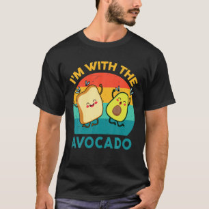 T-shirt Je suis avec le costume de toast de bébé adulte
