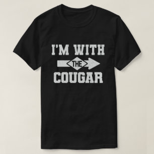 T-shirt Je suis avec le costume d'Halloween Cougar Funny C