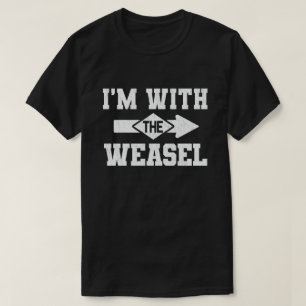 T-shirt Je suis avec le costume d'Halloween de Weasel Funn