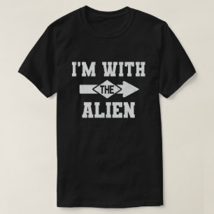 T-shirt Je suis avec le costume d'Halloween du Alien Funny