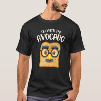 T-shirt Je suis avec le costume d'Halloween toast Avocado