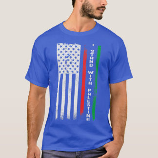T-shirt Je Suis Avec Le Drapeau De Palestine