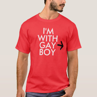 T-shirt Je suis AVEC LE GARÇON GAI