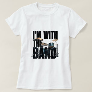 T-shirt 🥁 Je suis avec le groupe Citation drôle d'amateur