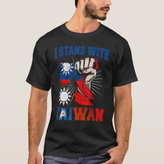 T-shirt Je Suis Avec Le Soutien Taïwan Je Suis Avec Ta