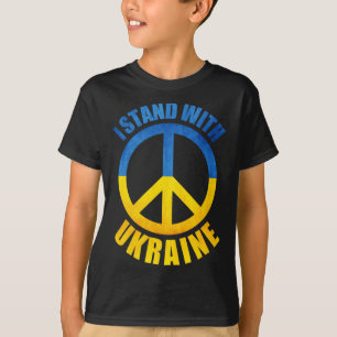 T-shirt Je suis avec le symbole de la paix en Ukraine