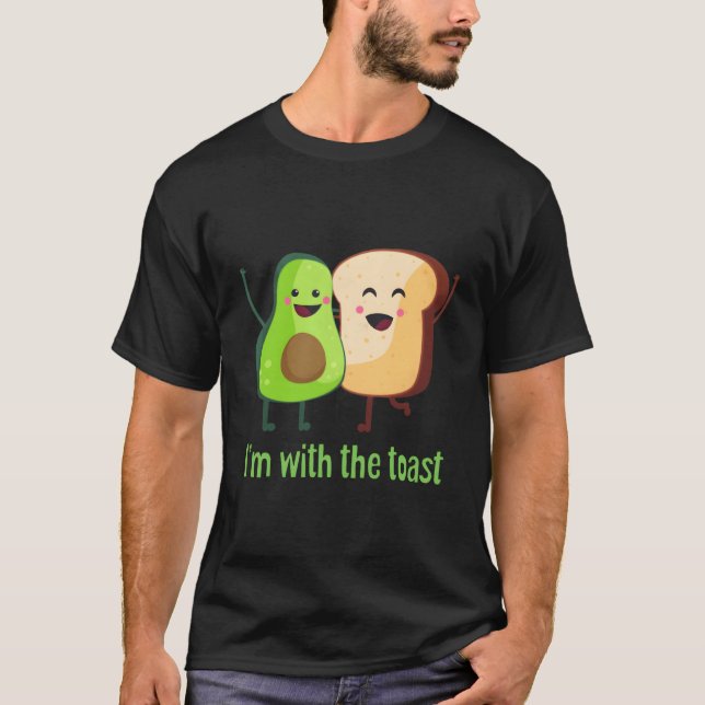 T-shirt Je Suis Avec Le Toast (Devant)
