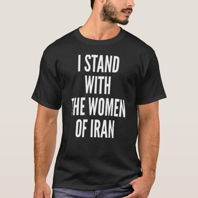 T-shirt Je Suis Avec Les Femmes D'Iran Drapeau Iranien Lib (Devant)