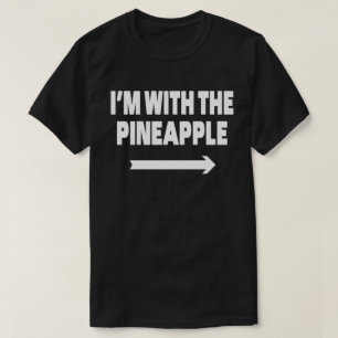 T-shirt Je suis avec l'Halloween à l'ananas