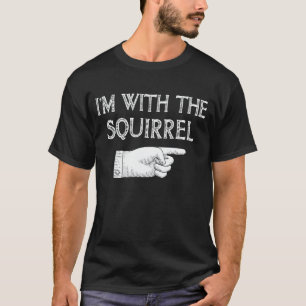 T-shirt Je suis avec l'Halloween drôle de couple d'écure