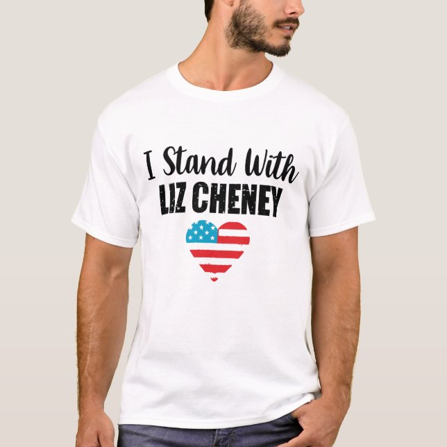 T-shirt Je Suis Avec Liz Cheney (Devant)