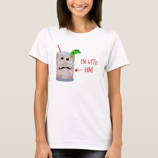 T-shirt Je suis avec lui ! (Devant)