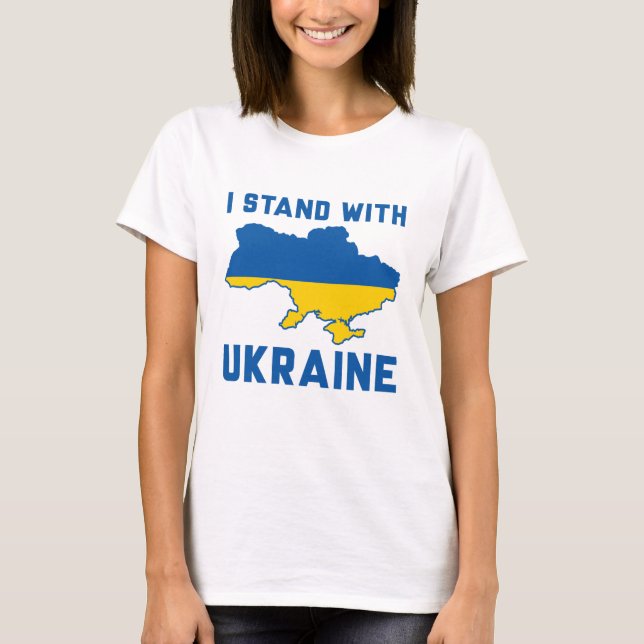 T-shirt Je Suis Avec L'Ukraine (Devant)