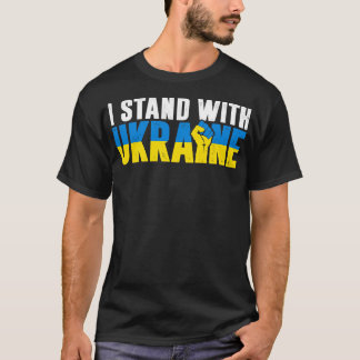 T-shirt Je Suis Avec L'Ukraine