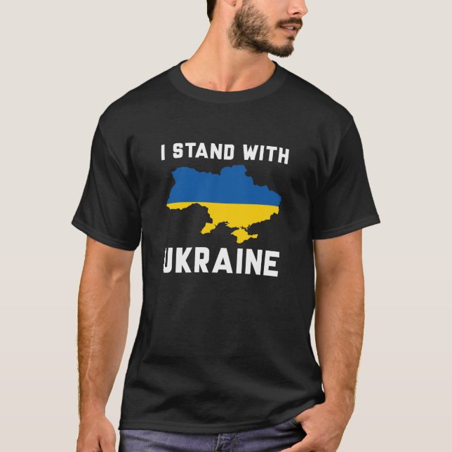 T-shirt Je Suis Avec L'Ukraine (Devant)