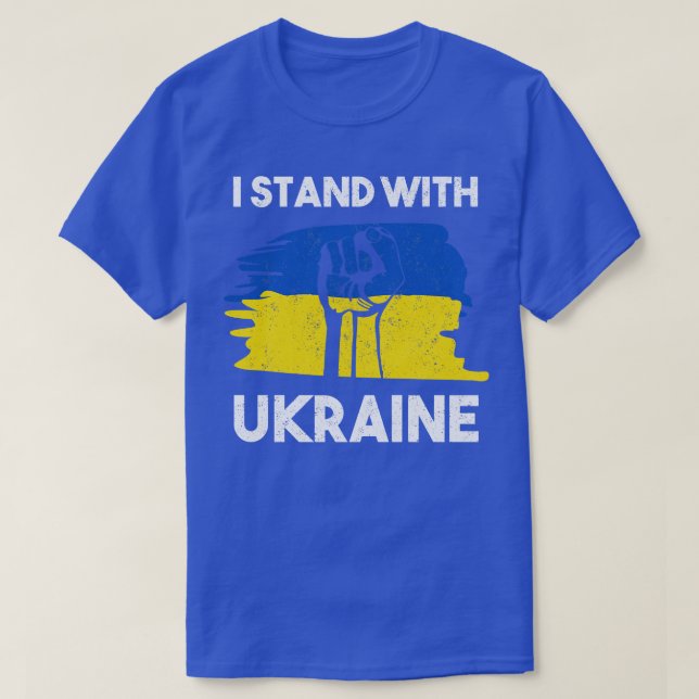 T-shirt Je Suis Avec L'Ukraine (Design devant)