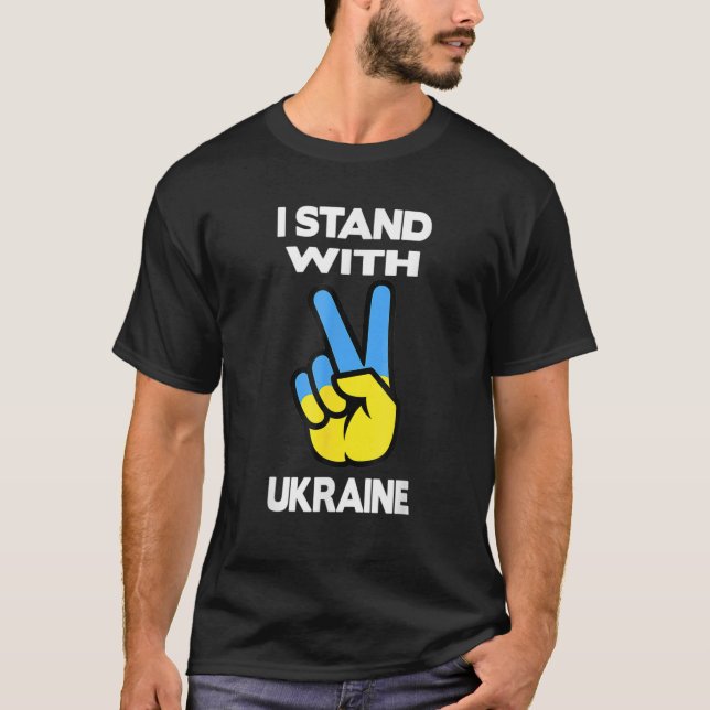 T-shirt Je Suis Avec L'Ukraine (Devant)