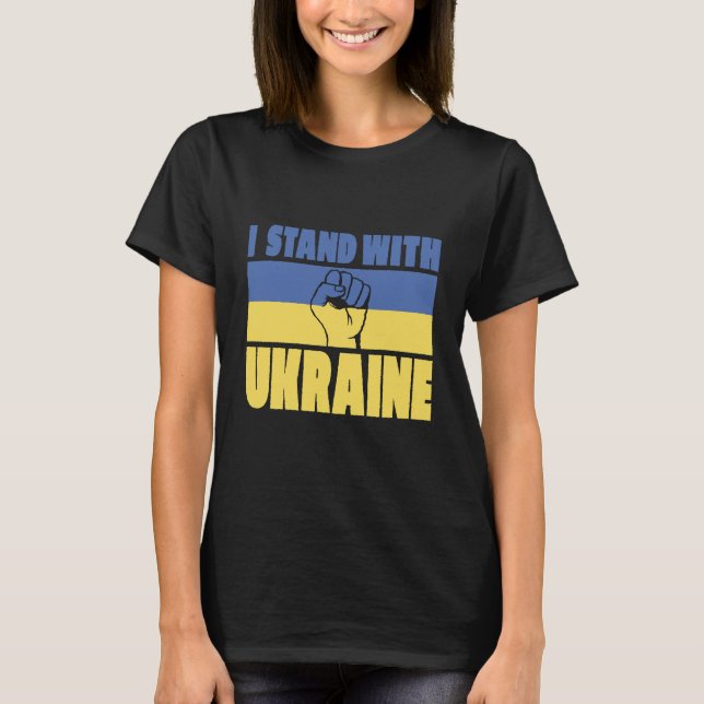 T-shirt Je Suis Avec L'Ukraine (Devant)