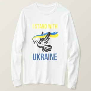 T-shirt Je suis avec l'Ukraine – Conception de la colombe