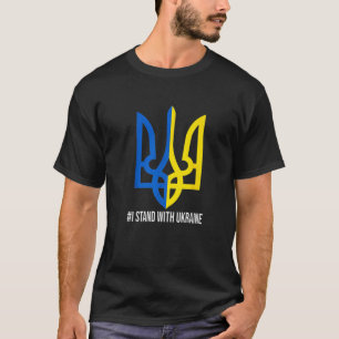 T-shirt Je Suis Avec L'Ukraine Drapeau Soutien Ukraine Ukr